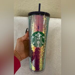 Starbucks Iridescent Tumbler with Straw